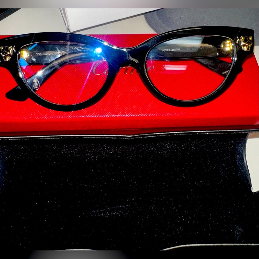 Authentic Cartier Panthers cat eye glasses (non-prescription)